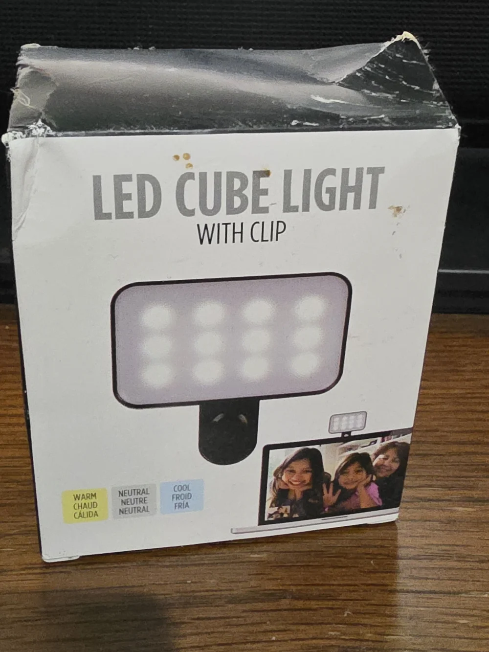 💖 LED Cube Light with Clip Selfie Light Social Media Influencer Camera Clip On